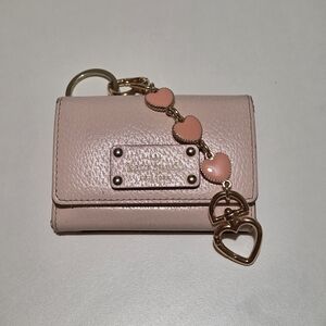 Kate Spade Pink Wallet with Heart Charm